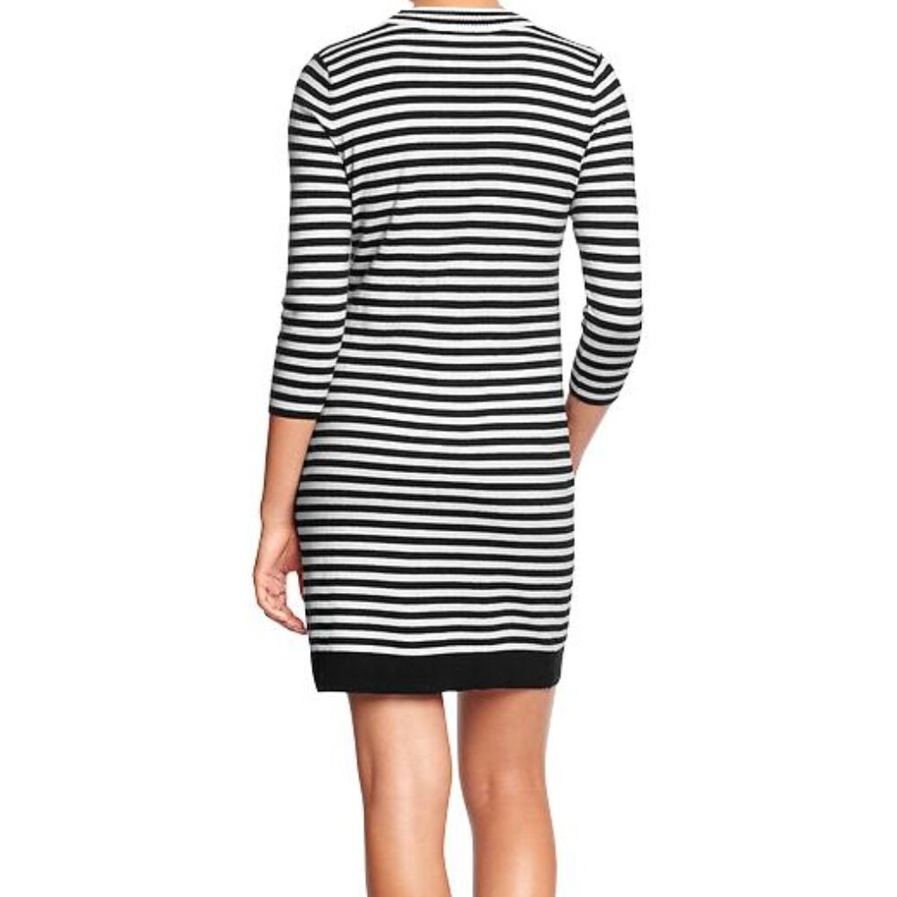 Striped sweater shift dress size XS